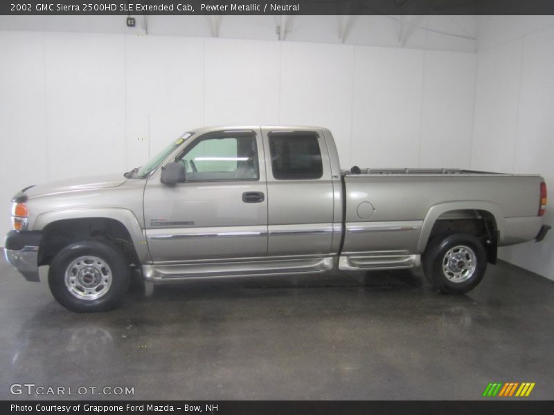Pewter Metallic / Neutral 2002 GMC Sierra 2500HD SLE Extended Cab