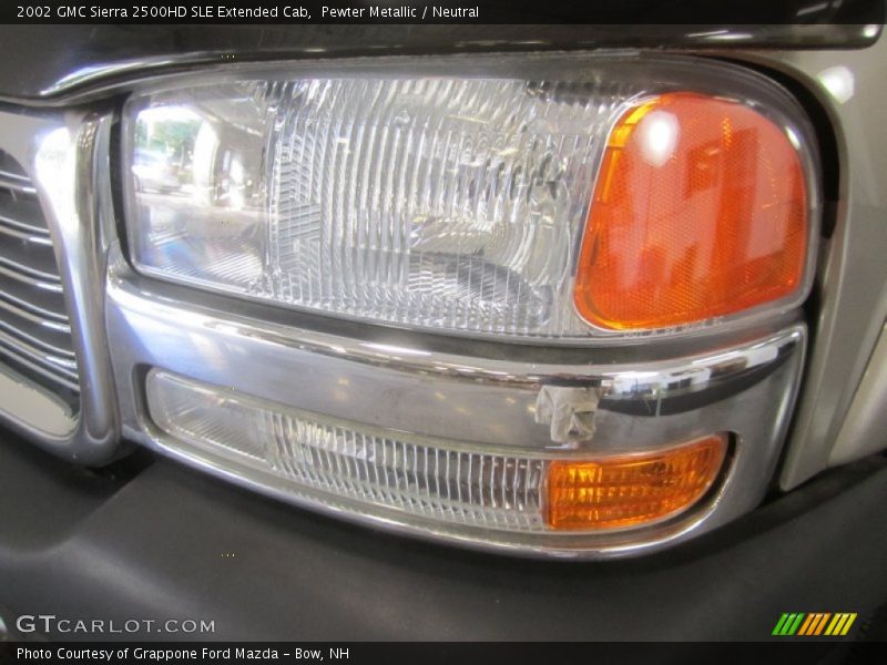 Pewter Metallic / Neutral 2002 GMC Sierra 2500HD SLE Extended Cab