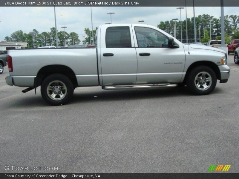 Bright Silver Metallic / Dark Slate Gray 2004 Dodge Ram 1500 ST Quad Cab