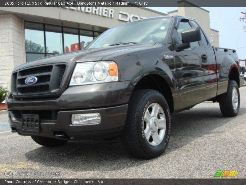 Dark Stone Metallic / Medium Flint Grey 2005 Ford F150 STX Regular Cab 4x4