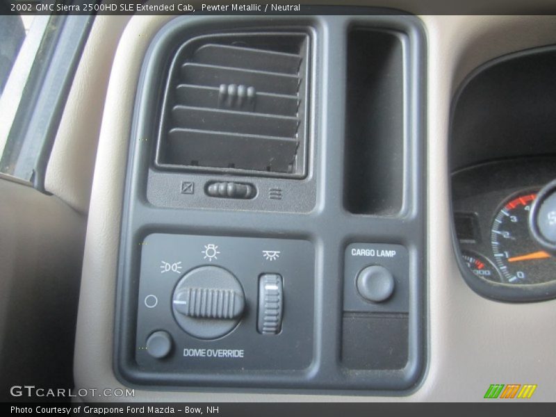 Pewter Metallic / Neutral 2002 GMC Sierra 2500HD SLE Extended Cab
