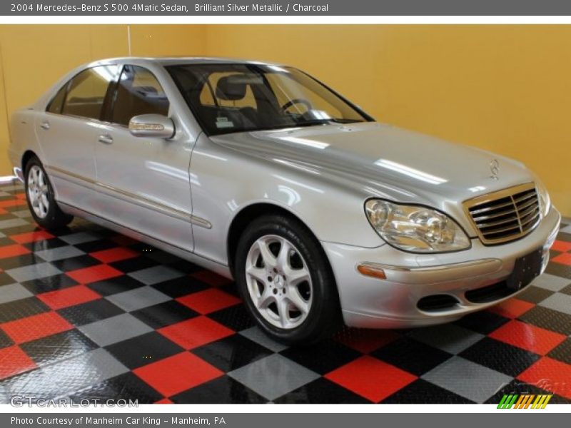 Brilliant Silver Metallic / Charcoal 2004 Mercedes-Benz S 500 4Matic Sedan
