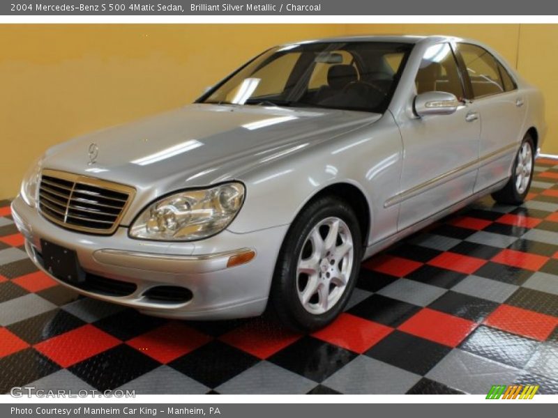 Front 3/4 View of 2004 S 500 4Matic Sedan