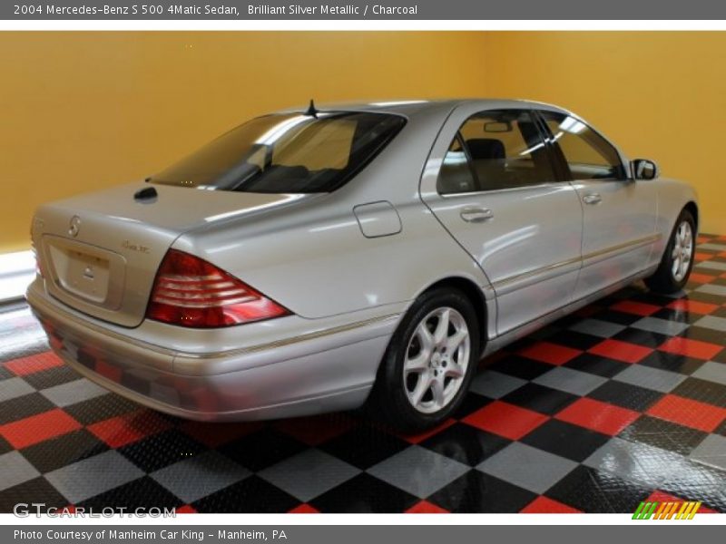 Brilliant Silver Metallic / Charcoal 2004 Mercedes-Benz S 500 4Matic Sedan