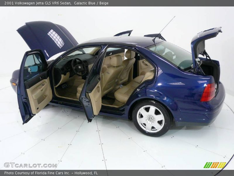 Galactic Blue / Beige 2001 Volkswagen Jetta GLS VR6 Sedan