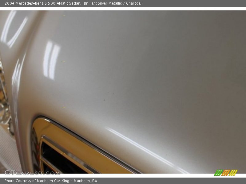 Brilliant Silver Metallic / Charcoal 2004 Mercedes-Benz S 500 4Matic Sedan