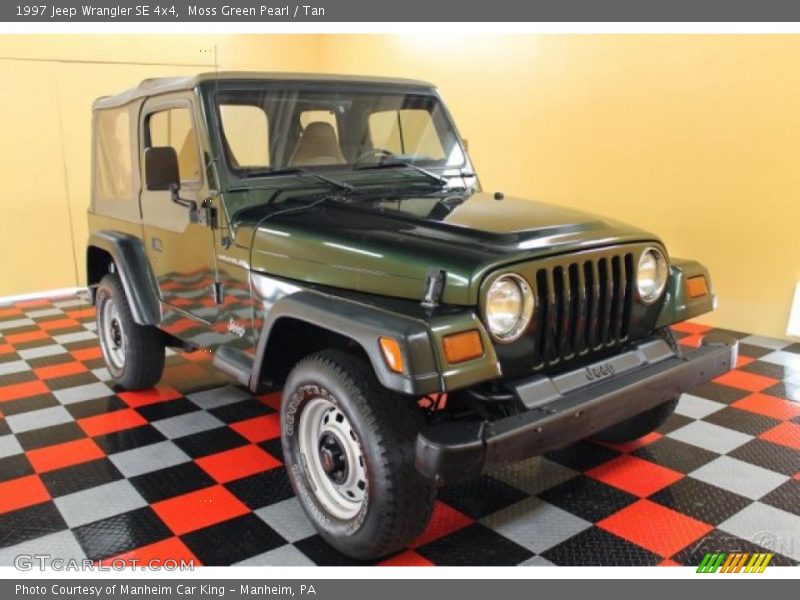 Moss Green Pearl / Tan 1997 Jeep Wrangler SE 4x4