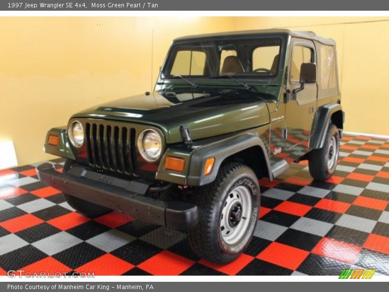 Moss Green Pearl / Tan 1997 Jeep Wrangler SE 4x4