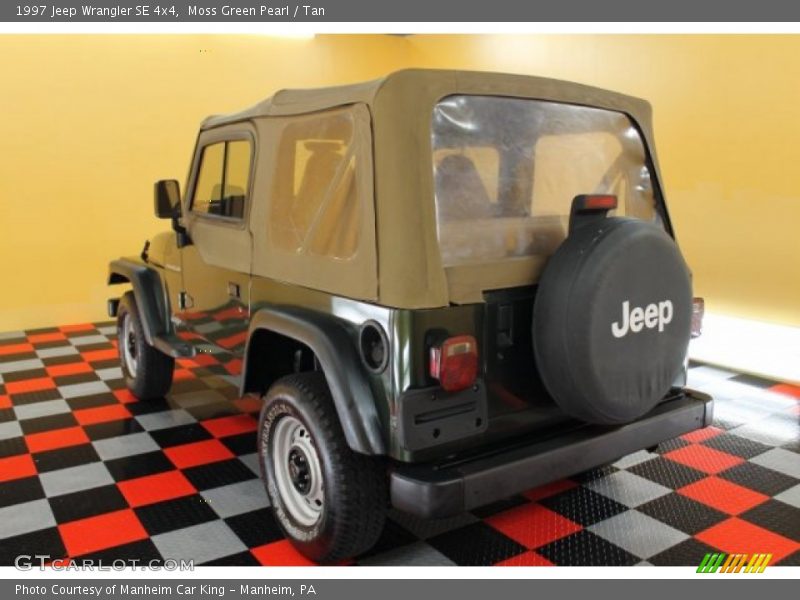 Moss Green Pearl / Tan 1997 Jeep Wrangler SE 4x4