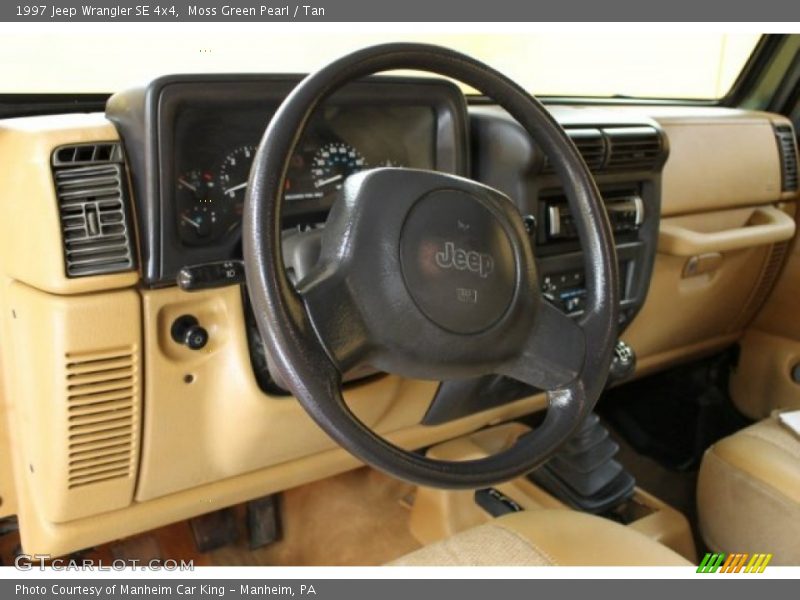 Moss Green Pearl / Tan 1997 Jeep Wrangler SE 4x4