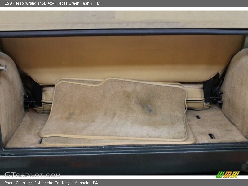 Moss Green Pearl / Tan 1997 Jeep Wrangler SE 4x4