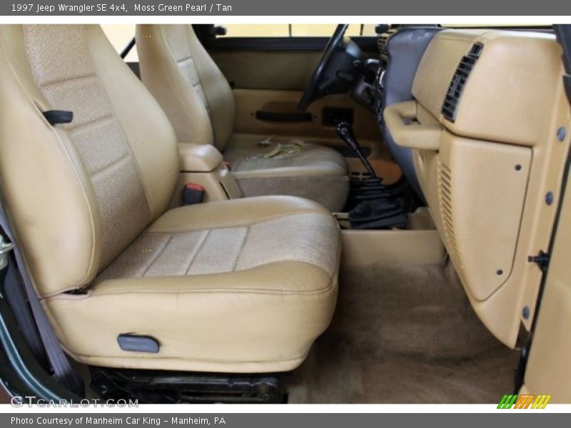 Moss Green Pearl / Tan 1997 Jeep Wrangler SE 4x4