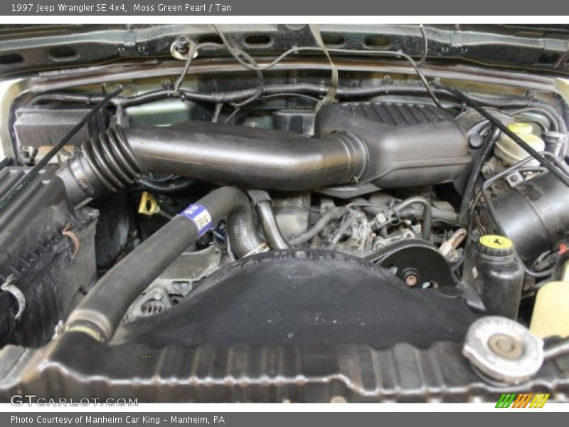 Moss Green Pearl / Tan 1997 Jeep Wrangler SE 4x4
