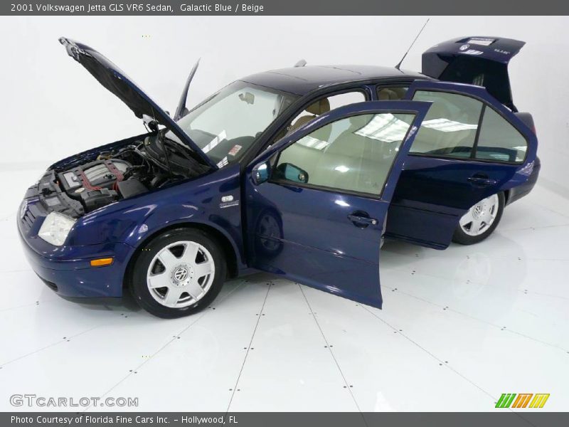 Galactic Blue / Beige 2001 Volkswagen Jetta GLS VR6 Sedan