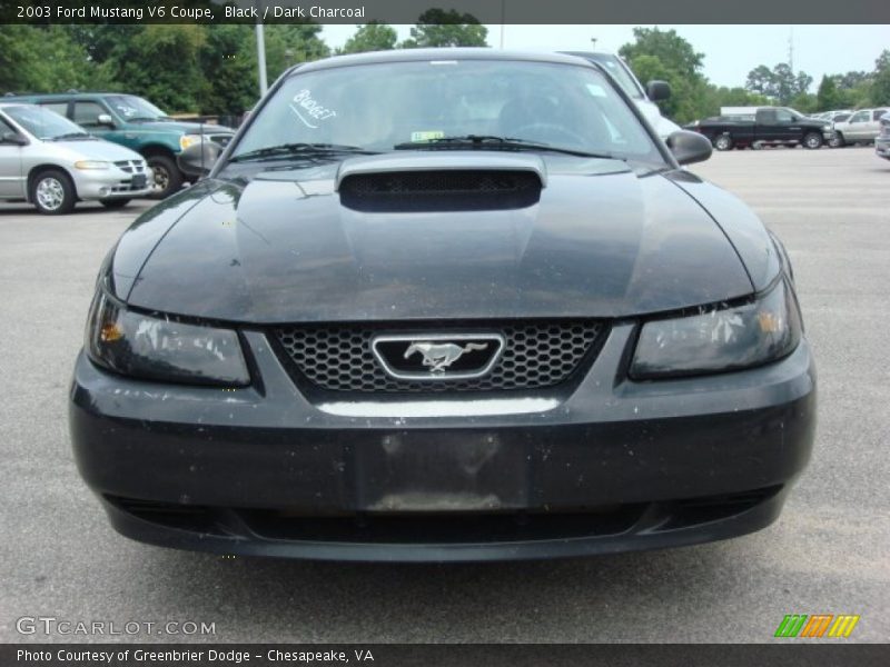 Black / Dark Charcoal 2003 Ford Mustang V6 Coupe