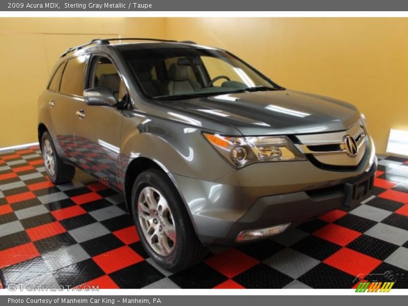 Sterling Gray Metallic / Taupe 2009 Acura MDX