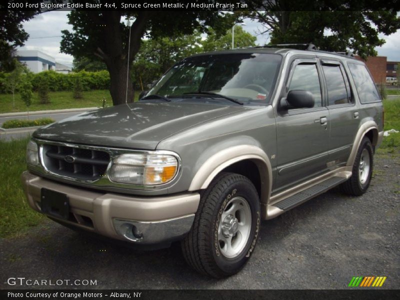 Spruce Green Metallic / Medium Prairie Tan 2000 Ford Explorer Eddie Bauer 4x4