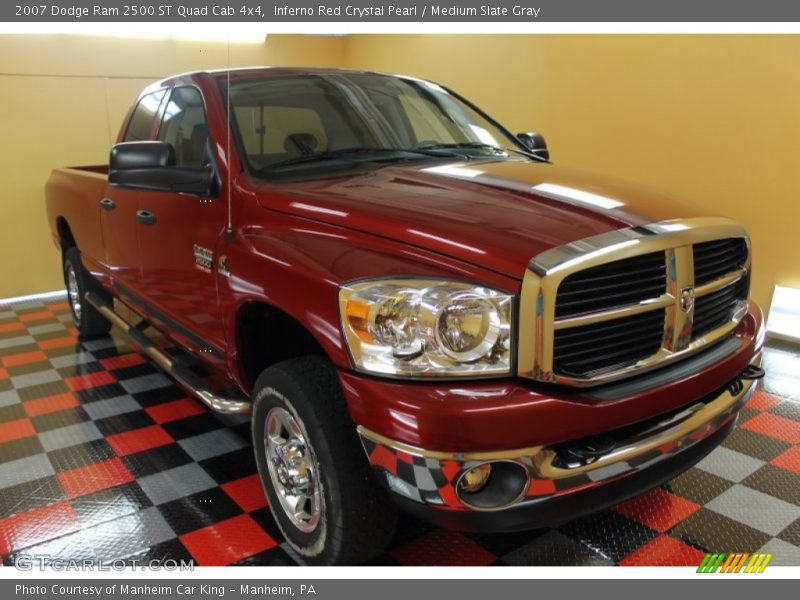 Inferno Red Crystal Pearl / Medium Slate Gray 2007 Dodge Ram 2500 ST Quad Cab 4x4