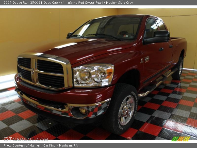 Inferno Red Crystal Pearl / Medium Slate Gray 2007 Dodge Ram 2500 ST Quad Cab 4x4