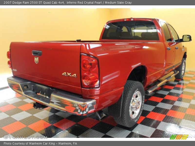 Inferno Red Crystal Pearl / Medium Slate Gray 2007 Dodge Ram 2500 ST Quad Cab 4x4