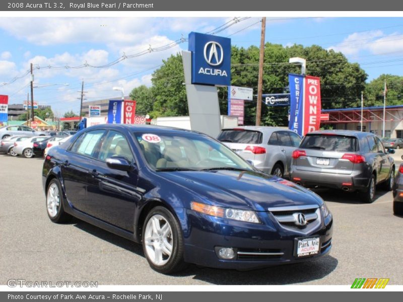 Royal Blue Pearl / Parchment 2008 Acura TL 3.2