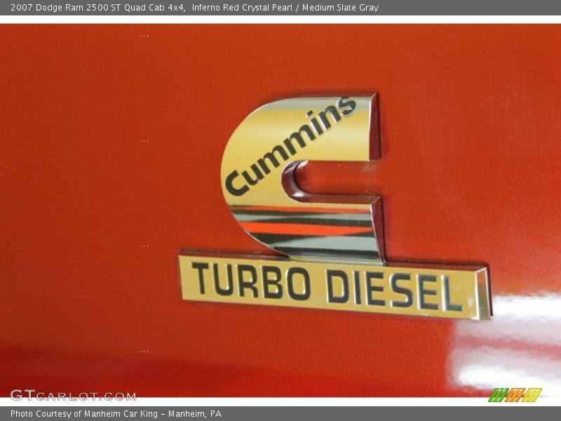 Inferno Red Crystal Pearl / Medium Slate Gray 2007 Dodge Ram 2500 ST Quad Cab 4x4