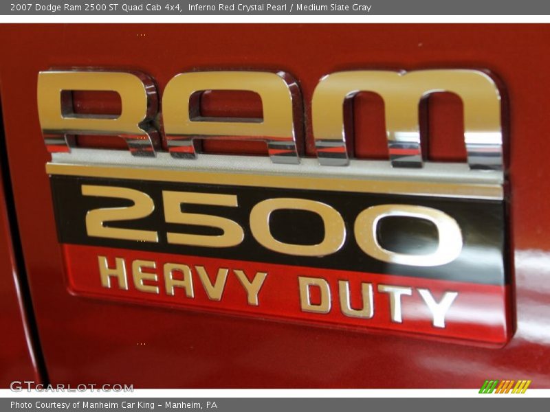 Inferno Red Crystal Pearl / Medium Slate Gray 2007 Dodge Ram 2500 ST Quad Cab 4x4