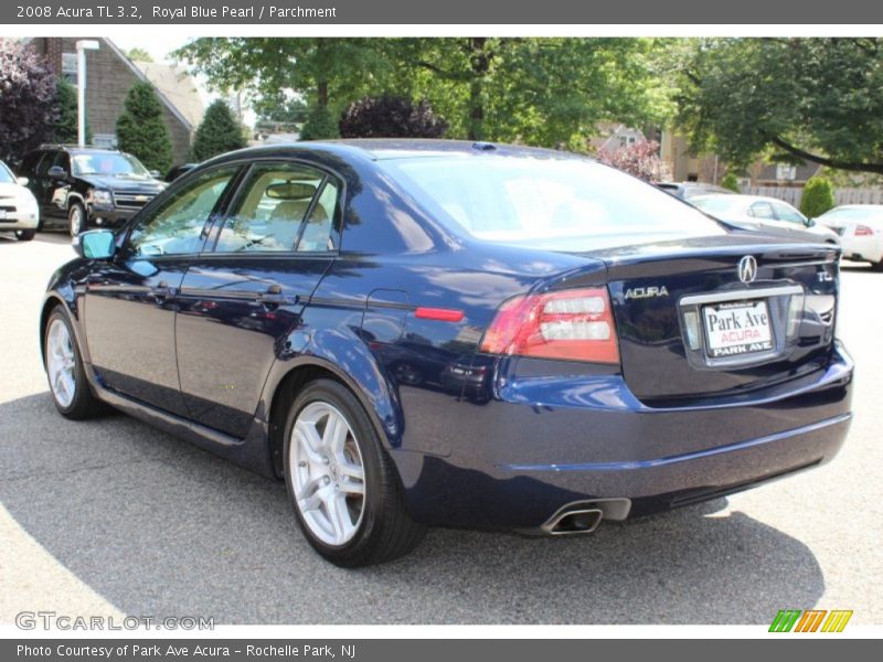 Royal Blue Pearl / Parchment 2008 Acura TL 3.2