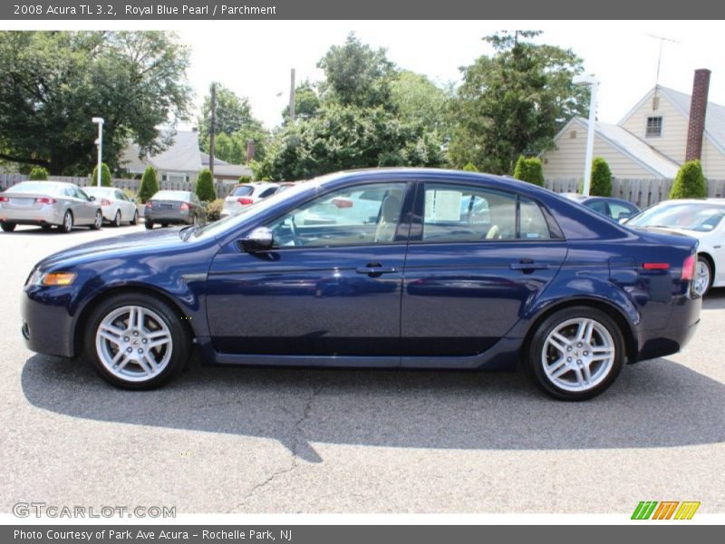 Royal Blue Pearl / Parchment 2008 Acura TL 3.2