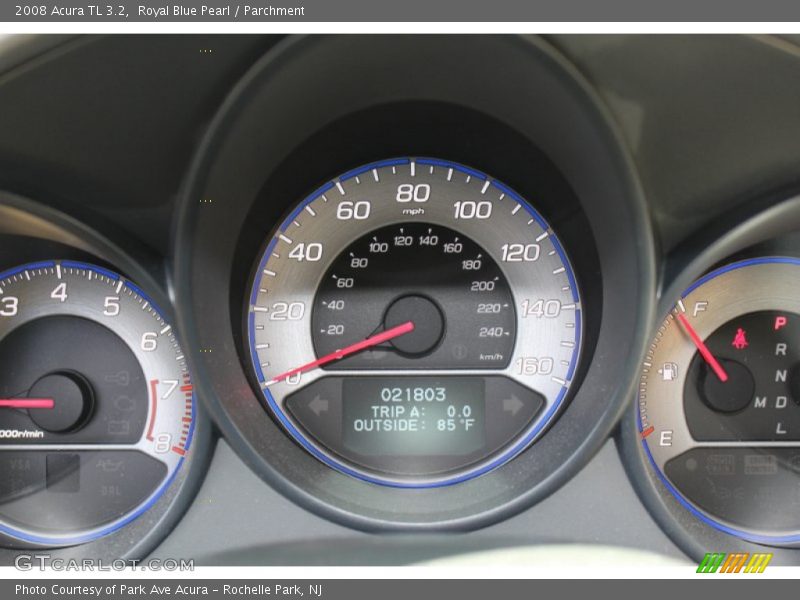 Royal Blue Pearl / Parchment 2008 Acura TL 3.2