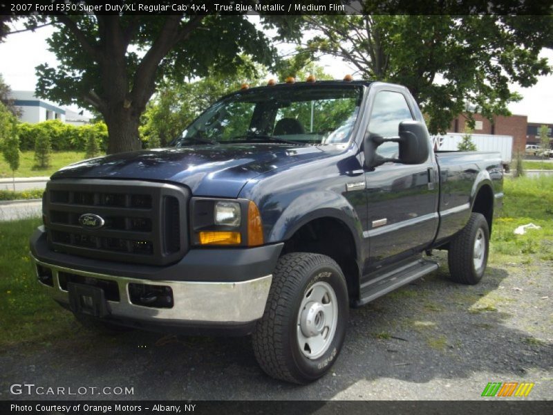 True Blue Metallic / Medium Flint 2007 Ford F350 Super Duty XL Regular Cab 4x4