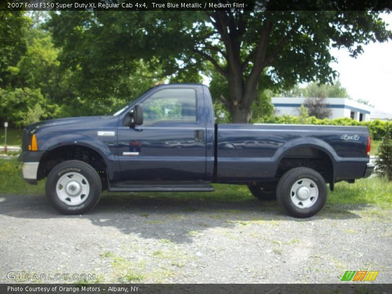 True Blue Metallic / Medium Flint 2007 Ford F350 Super Duty XL Regular Cab 4x4
