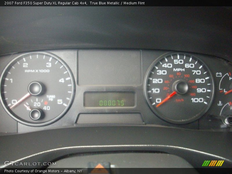 True Blue Metallic / Medium Flint 2007 Ford F350 Super Duty XL Regular Cab 4x4
