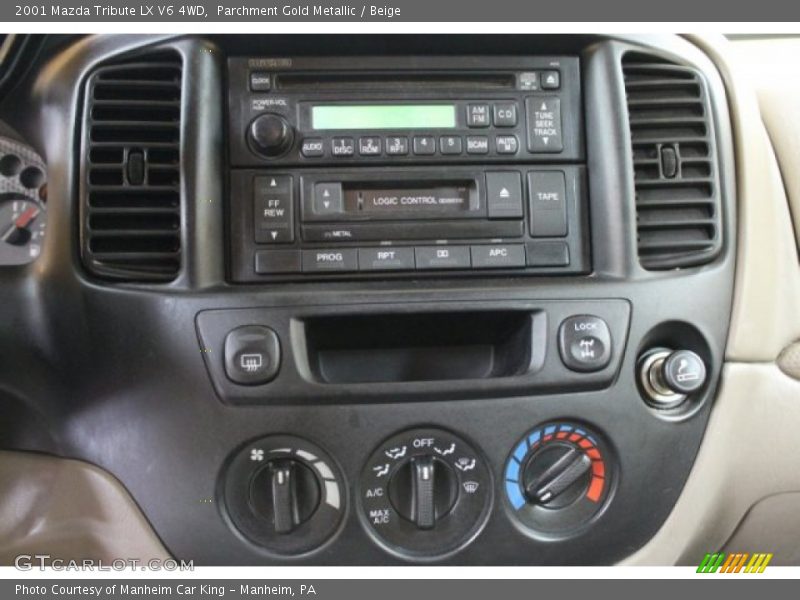 Parchment Gold Metallic / Beige 2001 Mazda Tribute LX V6 4WD
