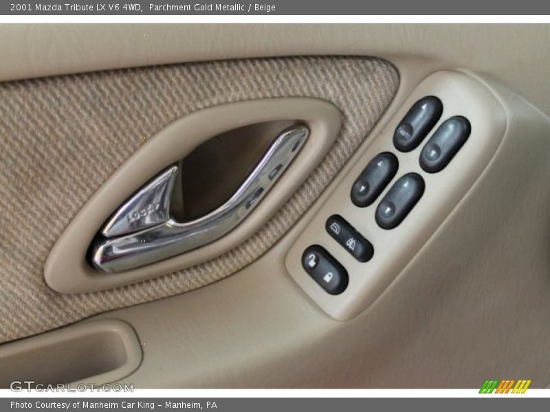 Parchment Gold Metallic / Beige 2001 Mazda Tribute LX V6 4WD