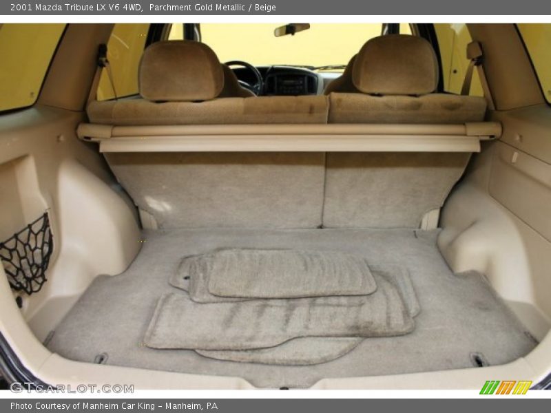 Parchment Gold Metallic / Beige 2001 Mazda Tribute LX V6 4WD