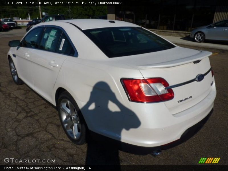 White Platinum Tri-Coat / Charcoal Black 2011 Ford Taurus SHO AWD