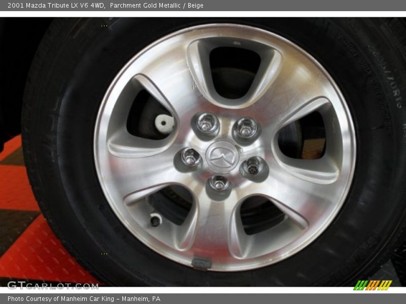 Parchment Gold Metallic / Beige 2001 Mazda Tribute LX V6 4WD