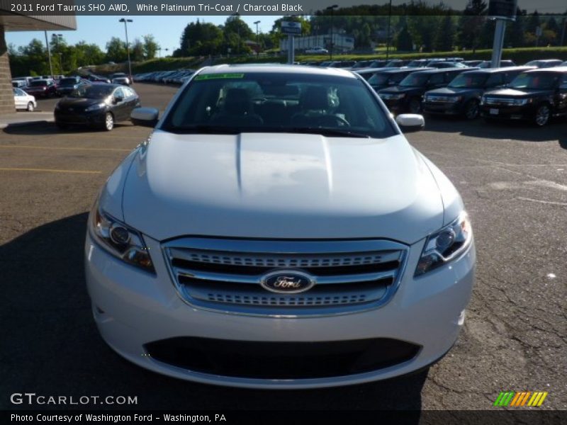 White Platinum Tri-Coat / Charcoal Black 2011 Ford Taurus SHO AWD