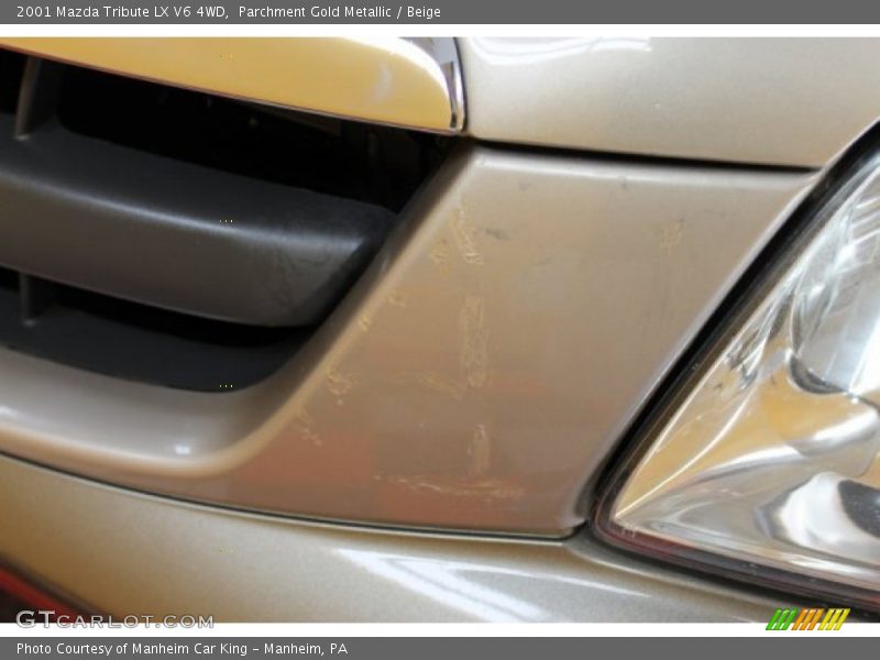 Parchment Gold Metallic / Beige 2001 Mazda Tribute LX V6 4WD