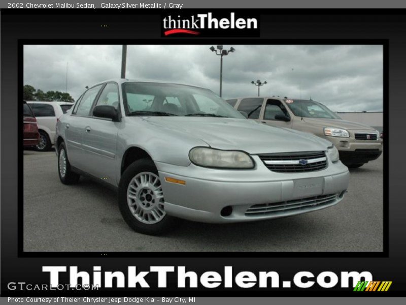 Galaxy Silver Metallic / Gray 2002 Chevrolet Malibu Sedan