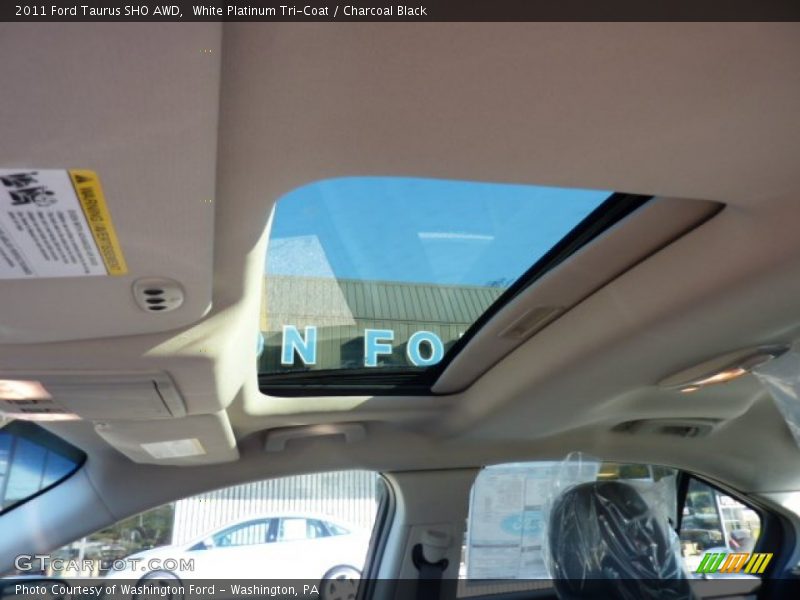 White Platinum Tri-Coat / Charcoal Black 2011 Ford Taurus SHO AWD