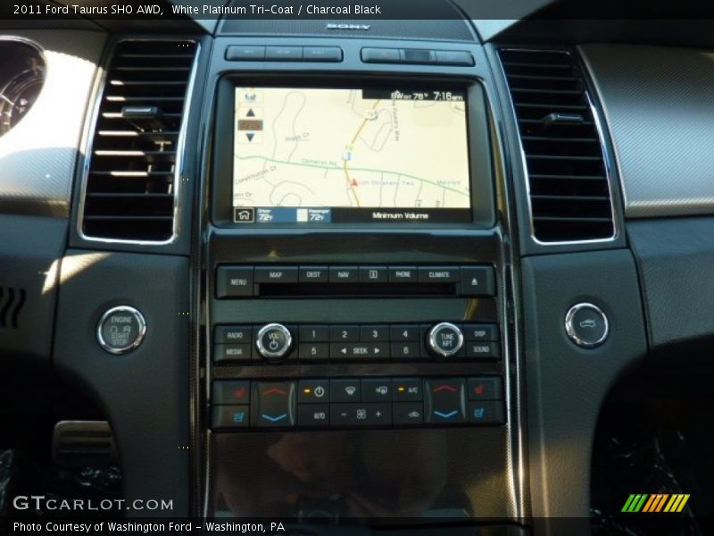 Controls of 2011 Taurus SHO AWD