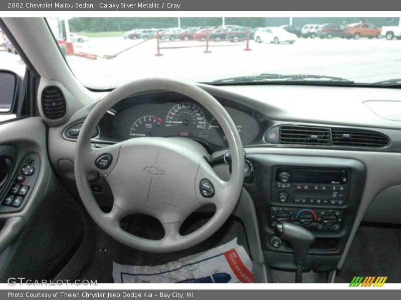 Galaxy Silver Metallic / Gray 2002 Chevrolet Malibu Sedan