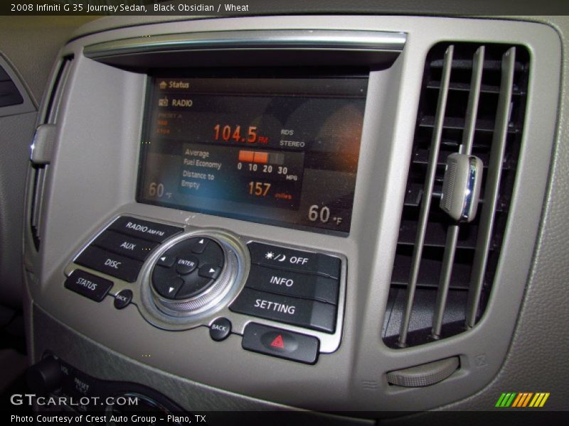 Black Obsidian / Wheat 2008 Infiniti G 35 Journey Sedan