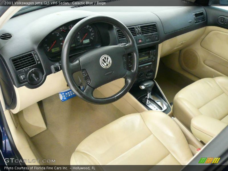 Galactic Blue / Beige 2001 Volkswagen Jetta GLS VR6 Sedan