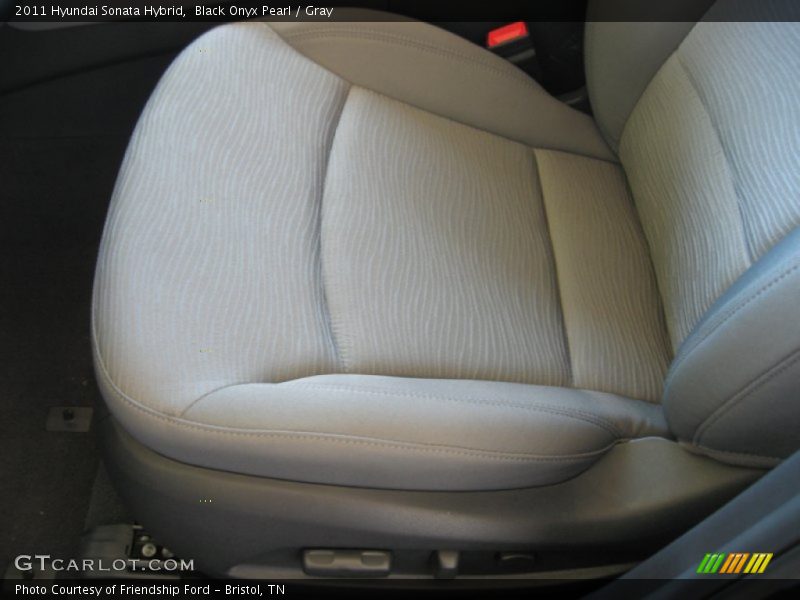 Black Onyx Pearl / Gray 2011 Hyundai Sonata Hybrid
