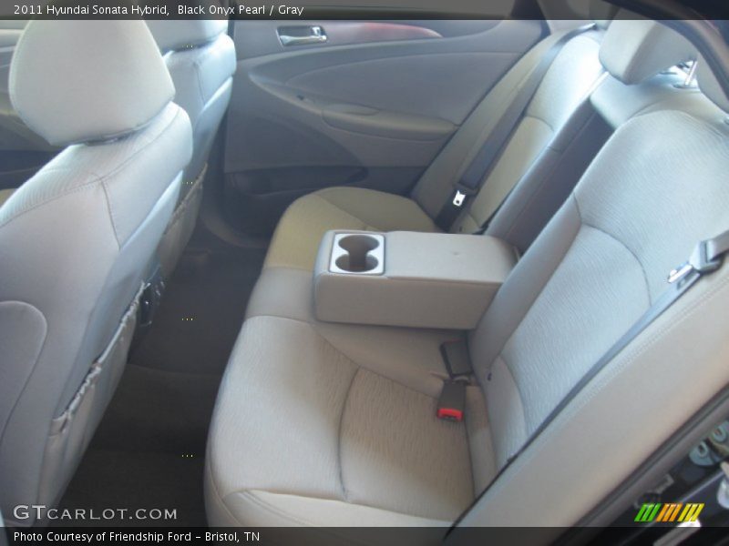 Black Onyx Pearl / Gray 2011 Hyundai Sonata Hybrid