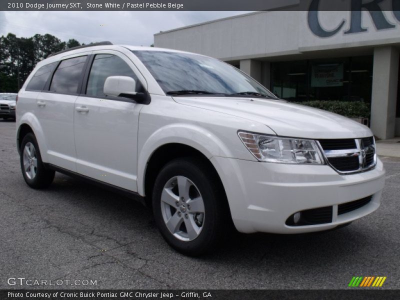 Stone White / Pastel Pebble Beige 2010 Dodge Journey SXT