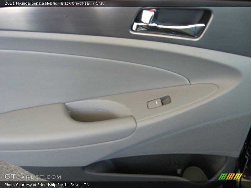 Black Onyx Pearl / Gray 2011 Hyundai Sonata Hybrid